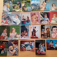 Cartoline a colori vintage bambini