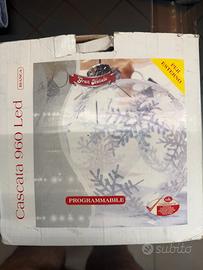 Luci di natale 5 fili 960 led per esterno