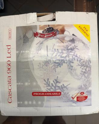 Luci di natale 5 fili 960 led per esterno