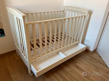 Lettino Erbesi Lilli + set piumoni + fasciatoio