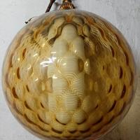 lampada grande  vintage in vetro di murano 