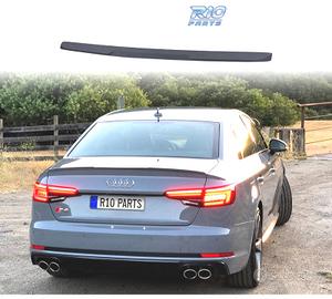 SPOILER AUDI A4 B9 SEDAN 15-19 LOOK RS4 NERO OPACO
