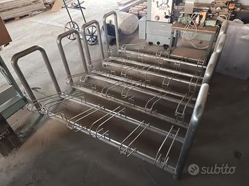 portabici acciao inox