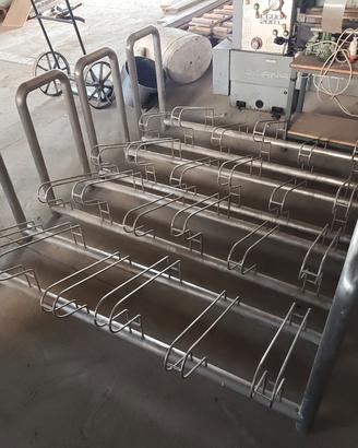 portabici acciao inox