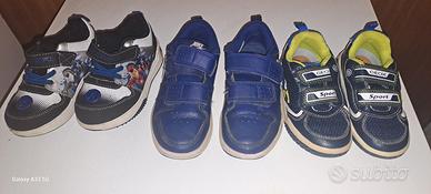 Lotto scarpe bimbo Nike, Geox, Marvel Misure 27-30