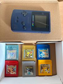 GAME BOY COLOR VIOLA con Giochi Pokémon