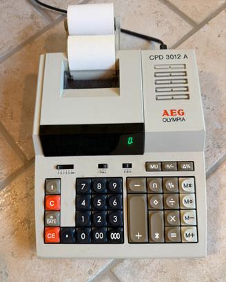 Calcolatrice vintage AEG olympia CPD 3012A