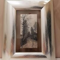 Piastra argentata incisa artista Zaliani