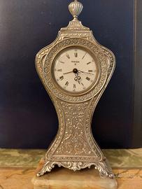 orologio da tavolo in argento