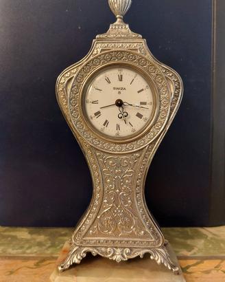 orologio da tavolo in argento