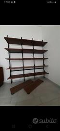Scarpiera in legno  stile industriale 