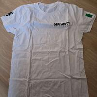 T-Shirt Security bianca usata taglia M