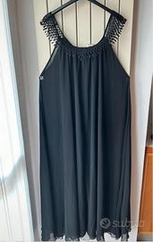 Abito Lungo Shein Pizzo Nero taglia 1 XL Nuovo