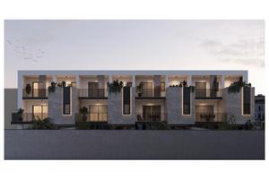 Villette a schiera su tre livelli con giardino