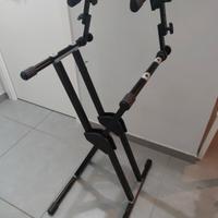 Supporto stand doppia tastiera stage piano