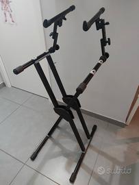 Supporto stand doppia tastiera stage piano