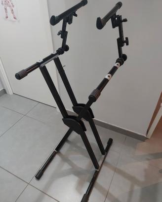 Supporto stand doppia tastiera stage piano