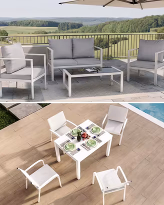 Set Arredo Giardino: Divanetti e/o Tavolo Pranzo
