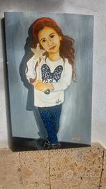 Dipinto olio su tela "ritratto di fanciulla" 