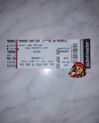 Plettro usato da Slash Guns n' Roses raro myles  