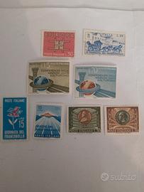 8 francobolli italiani nuovi del 1963 /69