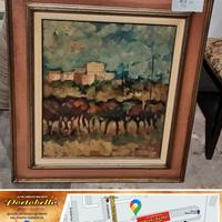 Codice: 268661  QUADRO OLIO SU TELA CON CORNICE IN