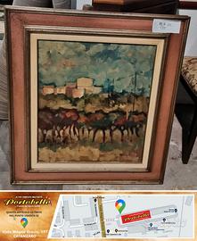 Codice: 268661  QUADRO OLIO SU TELA CON CORNICE IN
