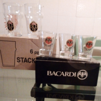 Bicchieri Bacardi piccolini o senza scritta nuovi