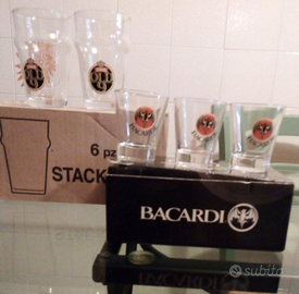 Bicchieri Bacardi piccolini o senza scritta nuovi