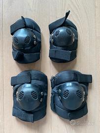 Set ginocchiere + gomitiere M per sport su rotelle