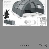 tenda più due materassi gonfiabili