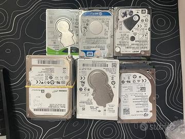 LOTTO 50 Hard Disk 500GB SATA 2.5" WD Seagate ECC.
