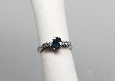 COD.1946B.25 ANELLO ORO BIANCO 18K 750 GR.3,78