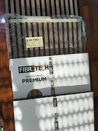 Pannelli fonoassorbenti a doghe FibroTech-walnut