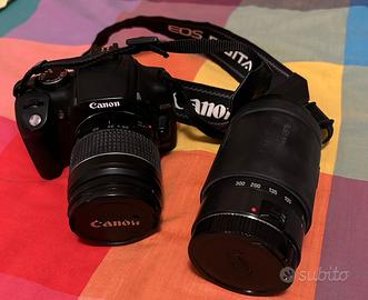 CANON 350D con obiettivo aggiuntivo