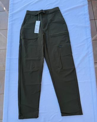 Oysho pantaloni cargo tecnici verde kaki XS