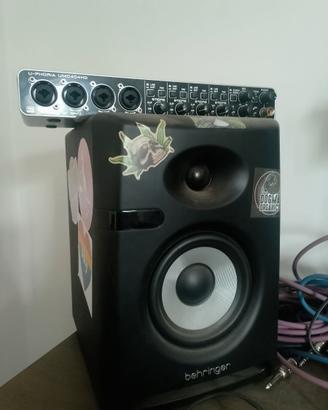Speaker behringer e scheda audio u-phoria umc404HD