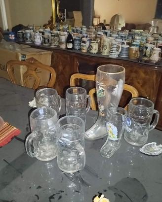 Collezione di boccali da birra