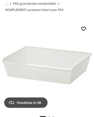 komplement pax ikea cesta estraibile 
