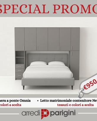 Camera da letto ponte-Letto matrimoniale contenito