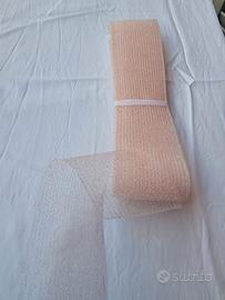 nastro crinolina 5 cm x 50mt rosa pesca brillantin
