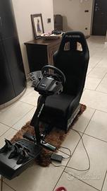postazione playseat + volante logitech g29
