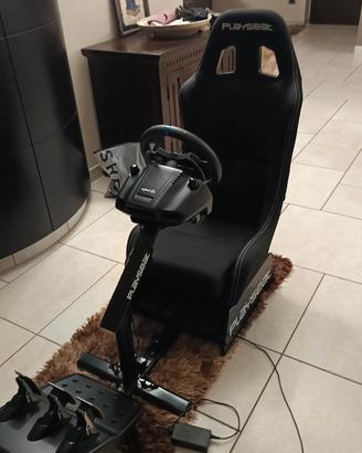postazione playseat + volante logitech g29