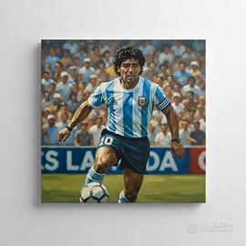 QUADRO MARADONA 20x20 - ARTE CALCIO ARGENTIN
