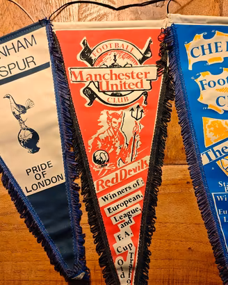 gagliardetti anni 70 Chelsea Tottenham Manchester 
