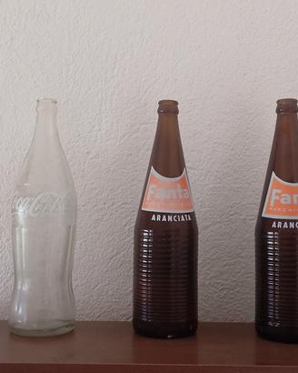 i bottiglie anni 70 Fanta Coca Cola 