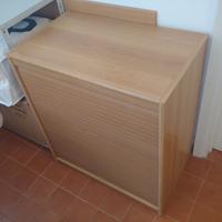 Mobile basso scarpiera a tapparella serranda