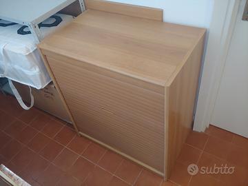 Mobile basso scarpiera a tapparella serranda