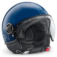 Casco Momo Design Fighter Glam blu cobalto e outli