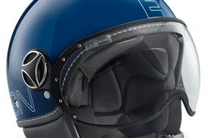 Casco Momo Design Fighter Glam blu cobalto e outli